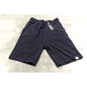 Grayers Men's Dark Blue Small 100% Cotton Elevated Jersey Draw Cord Shorts 8"
